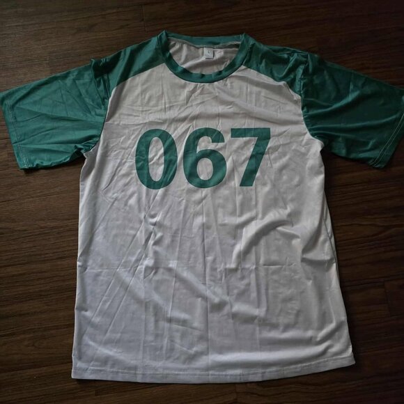 Size Large Player 067 Sae Byeok Squid Game Halloween Costume Pants Shirt Jacket - Picture 3 of 11